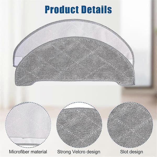 Erstatningsmoppepuder til dampmoppe kompatible med Shark Steam Mop Pads, S3500-serien S3501 S3601 S3550 S