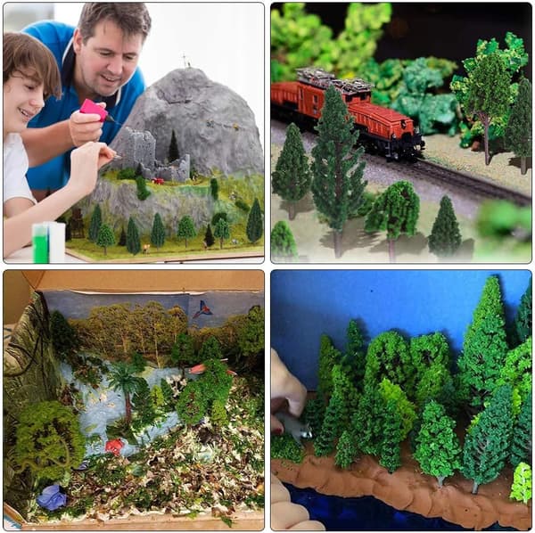 50 modeltræer, 3D-modeltræer, mikromodeltræer, modeljernbane tr-FA8-