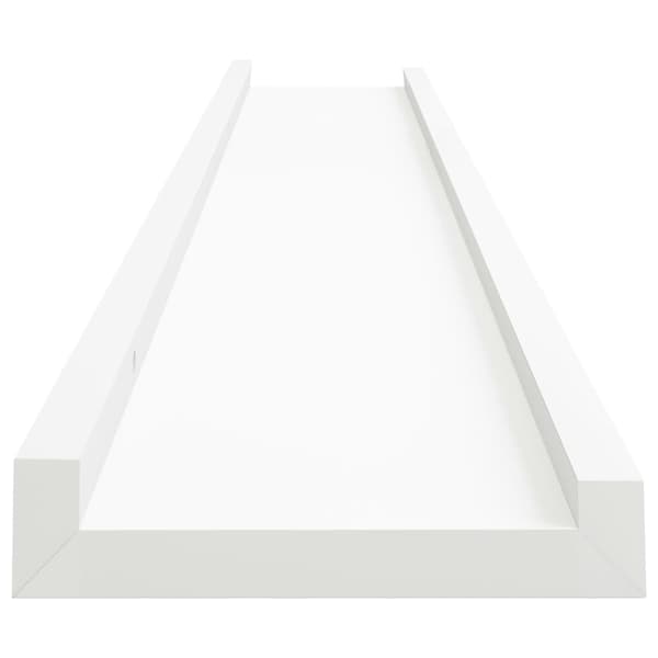 vidaXL Billedhylle 2 stk hvit 80x9x3 cm MDF Hvit Vit