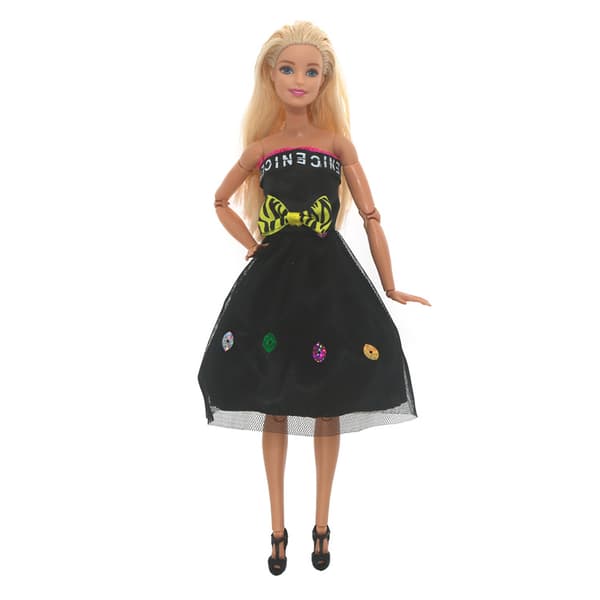 Barbie mode tøj, 7 dele, 7 dukke tilbehør, til ch