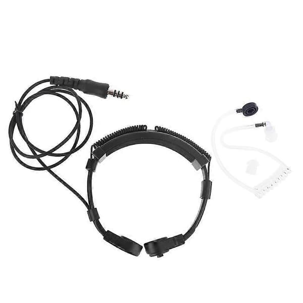 Teleskopisk kraftig taktisk halsvibrationsmikrofonheadset