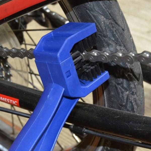 2 st Motorcykelcykelkedjeborste - Röd, Blå