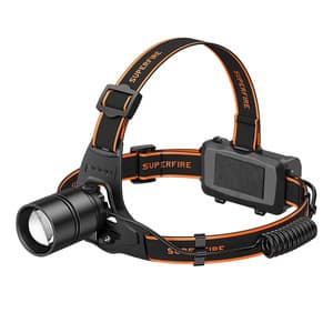Pandelampe Superfire HL71, 500lm, USB