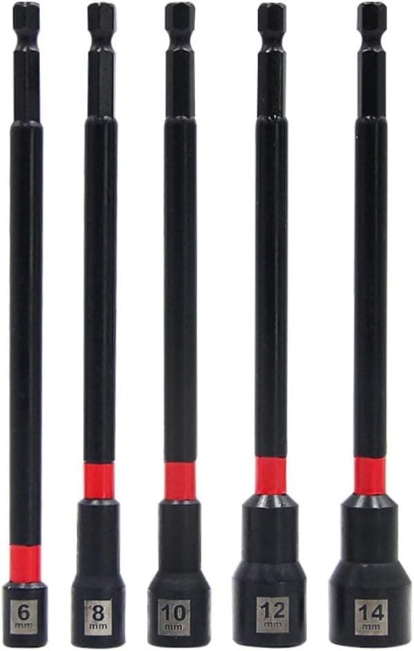 Premium magnetisk muttertrekker designet robust i drivere 5 STK 150 mm lengde for ytelse i ulike innstillinger (6-14 mm)