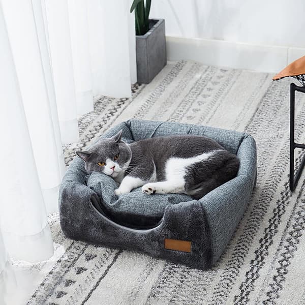 Cat Cave for Cats and Small Dogs - Tentiglo with Removable, Washable Cushion