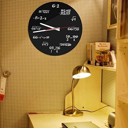 Wall Clock, Creative Math Wall Clock Unique Design Fun Math