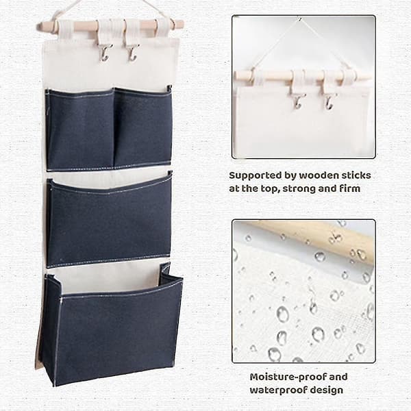 Door Magazine Storage Pockets, Wall Door Wardrobe Hanging Storage Bag Organizer
