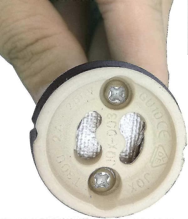GU10 Lamp Holder 6-pack with Ceramic Base, Terminal Block and Insulation Sleeve for LED Halogen Lamps