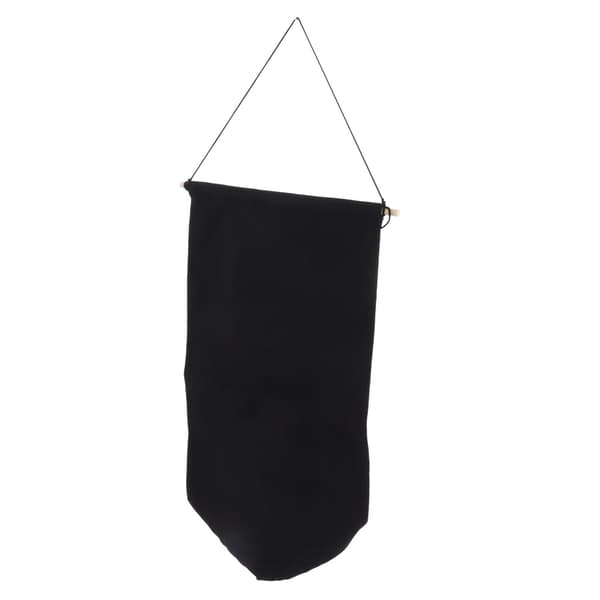 Pin Wall Display Flag Blank Wall Hanging Decorative Large Pin Storage Display Flag for Label Collections L Black