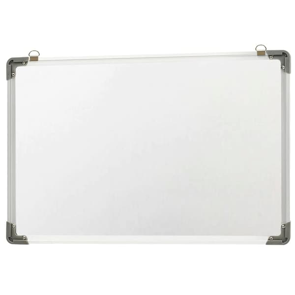 vidaXL Magnetisk whiteboard hvit 50x35 cm stål Hvit Vit