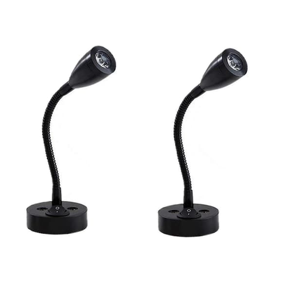 2 stk. læselamper LED spotlight 12v dæmpbar kontakt væg sengelampe interiørlampe autocamper 6000k hvid til autocamper