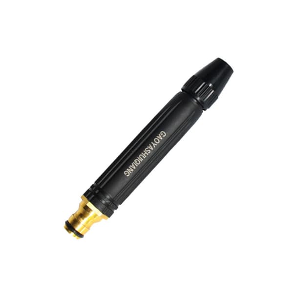 Højtryksvandpistol - Sort aluminiumslegering og PVC-dyse