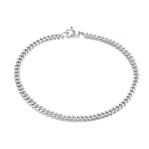 Panserlænke Armbånd Kædearmbånd Sølv 3,5mm