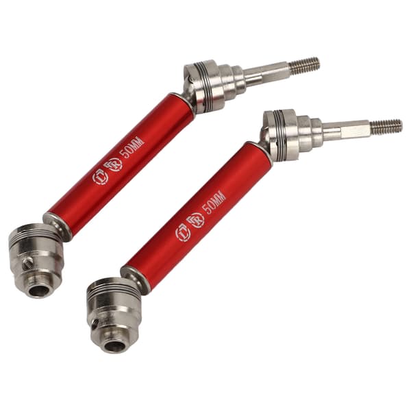 1 par RC forreste drivaksel Stål Aluminiumlegering Rustfri 1/10 forreste transmissionsaksel til TRAXXAS Rød