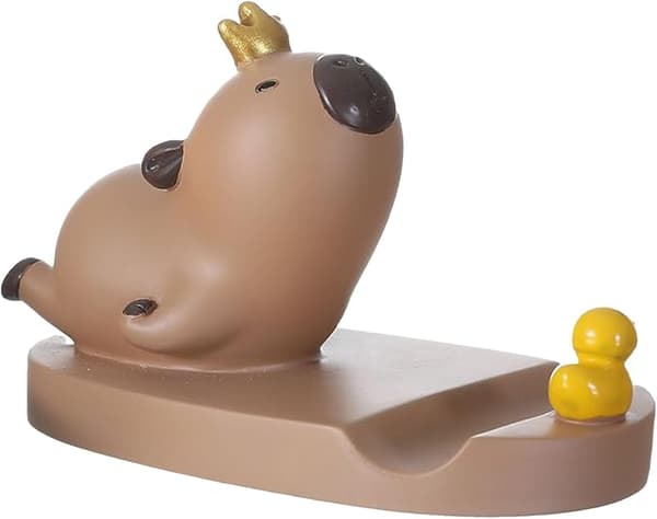 Sød Capybara Telefonholder, Capybara Telefonholder | Capybara Actionfigur Tabletstativ | Flere Håndskrevne Skrivebordsdekorationer