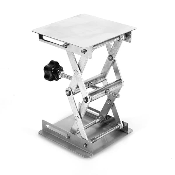 Laboratorielift Løfteplatform Stativ Saks Rustfrit Stål 100X100mm