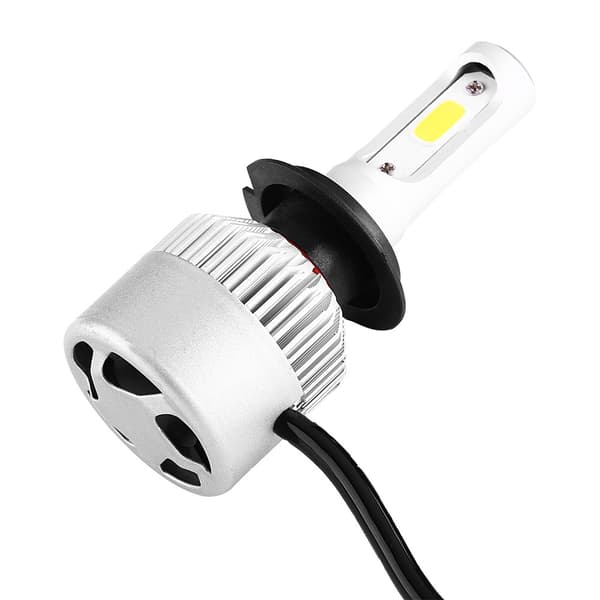2st S2 72W 8000lm LED-strålkastare COB-lampor Vit 6500K H7