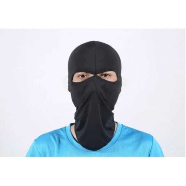 Vinter Full Face Varm Mask Utomhuscykling Vindtät Himmelsblå