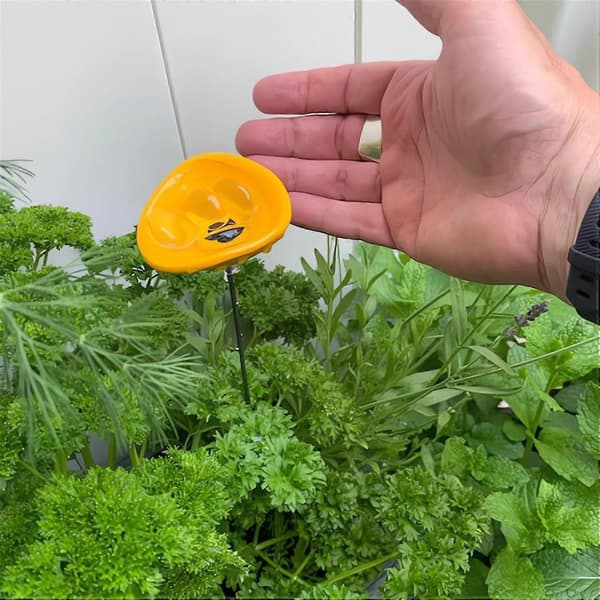 7 stk. bi-vandstation, bestøver-vandfoder til bier og sommerfugle, mini-blomsterpinde bikuber, kolibri-vanddispenser, sommerfugl