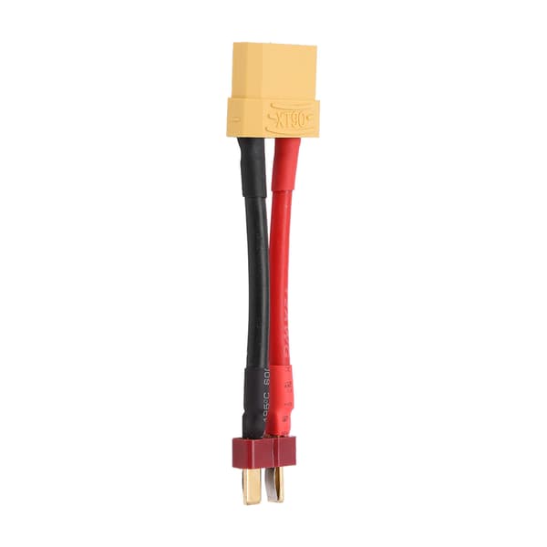 T-plugg til XT90 hunadapter T hann til XT90 hunpluggadapter med 12AWG 97 mm kabel