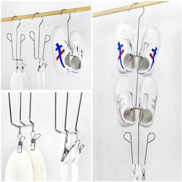 5-pack skohängare, skoställ krok förvaring organizer multifunktionell