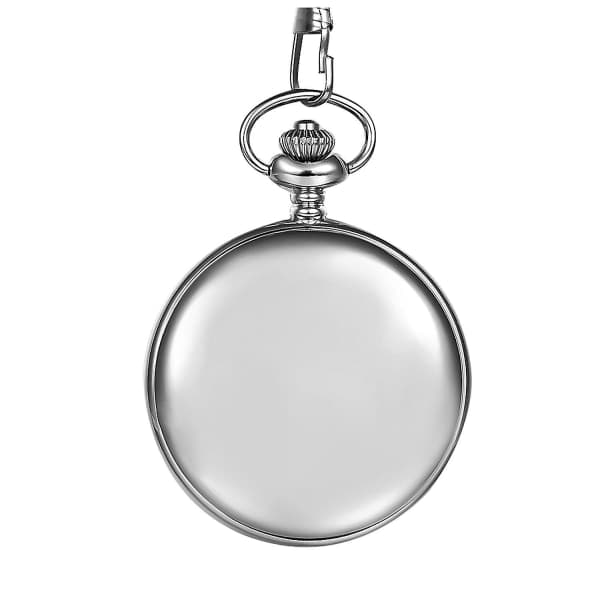 Klassinen Vintage Taskukello Joululahja (hopea)