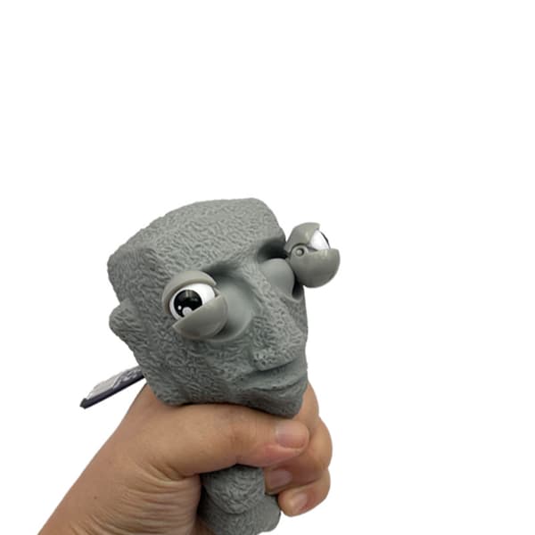 Puristuslelut ulkonevilla silmillä Mini Rock Man Stress Relief