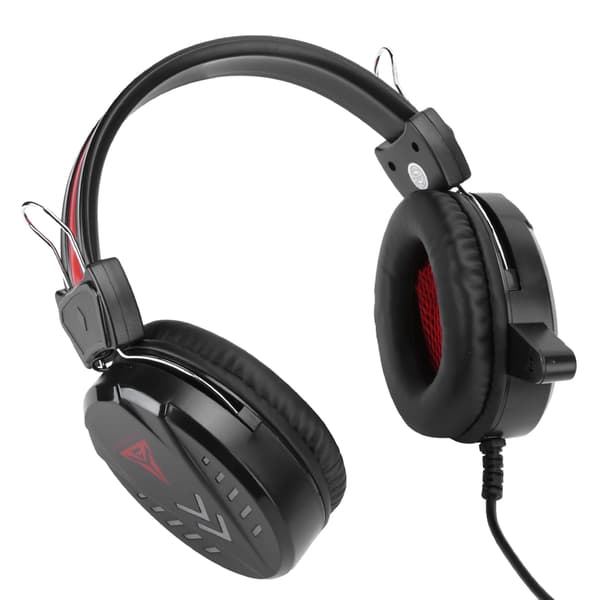 A1 Gaming Headset 3.5MM USB Wired Over Ear Headphones with LED Light and Microphone