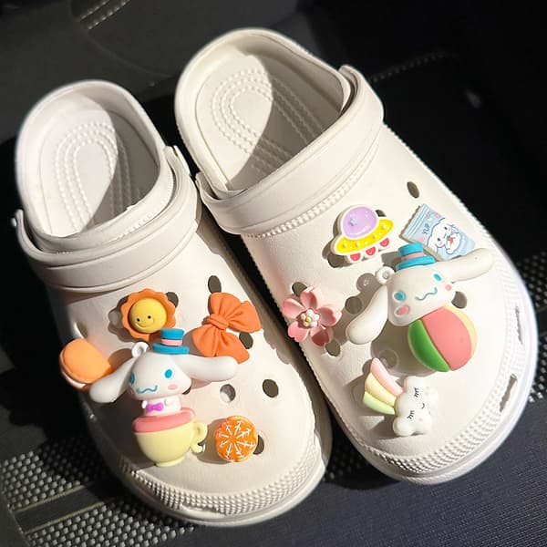 10 stk. ballon store ører hundesko tilbehør til Croc Charms til