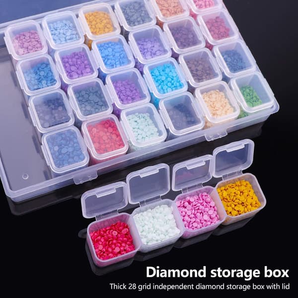58 stk DIY diamantmalingssett, 5D diamantmalingsverktøy