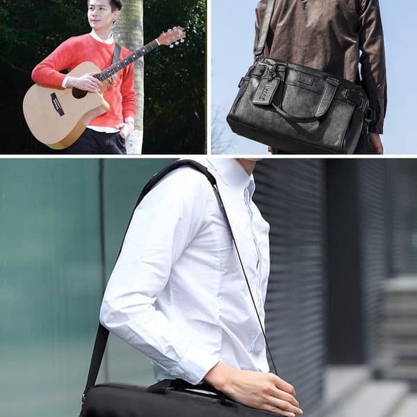 Adjustable Shoulder Strap, Black, 133x3.8cm, Replacement for Laptop and Crossbody Bags
