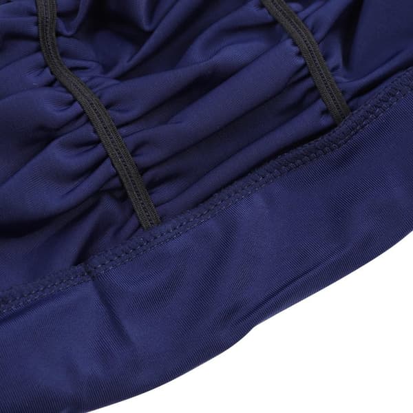 Plissert badehette for damer, badehette for langt hår, superelastisk badehette, strand- og surfhette, komfortabel dusjhette, turbanhette