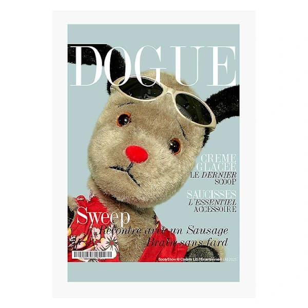 Sweep Dogue Creme Glacee A4 Tryck Flood Filled 21cm x 29.7cm