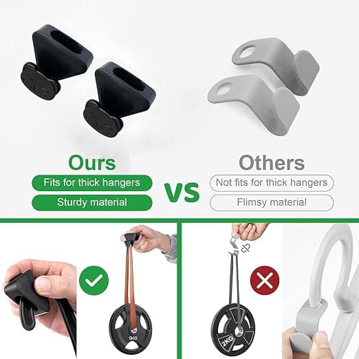 18 Space-Saving Hooks (Black Bear), Hanger Connection Hooks, Which Are