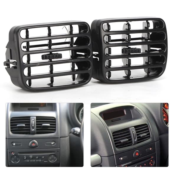 1 par bil AC-ventilasjonsramme instrumentpanelgitter passer til CLIO MK2 1998-2006