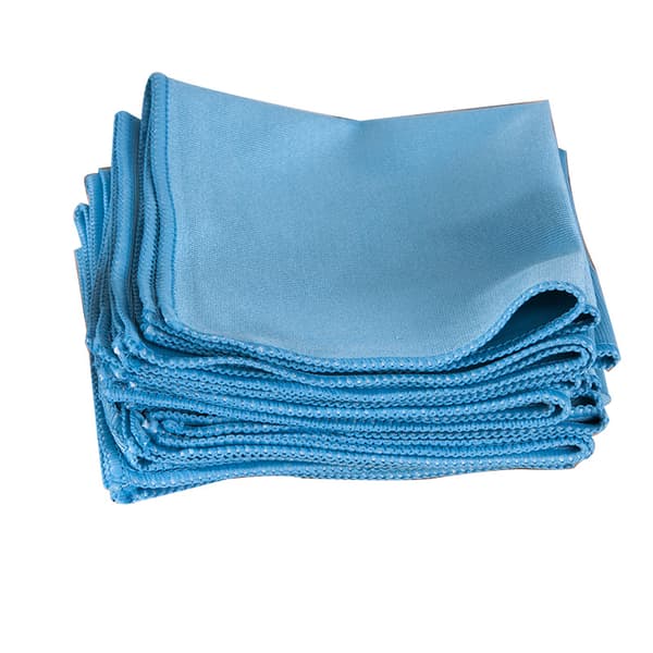 Mikrokuituliinat lasinpuhdistukseen - 8 kpl (30*30 cm) - Raidattomat