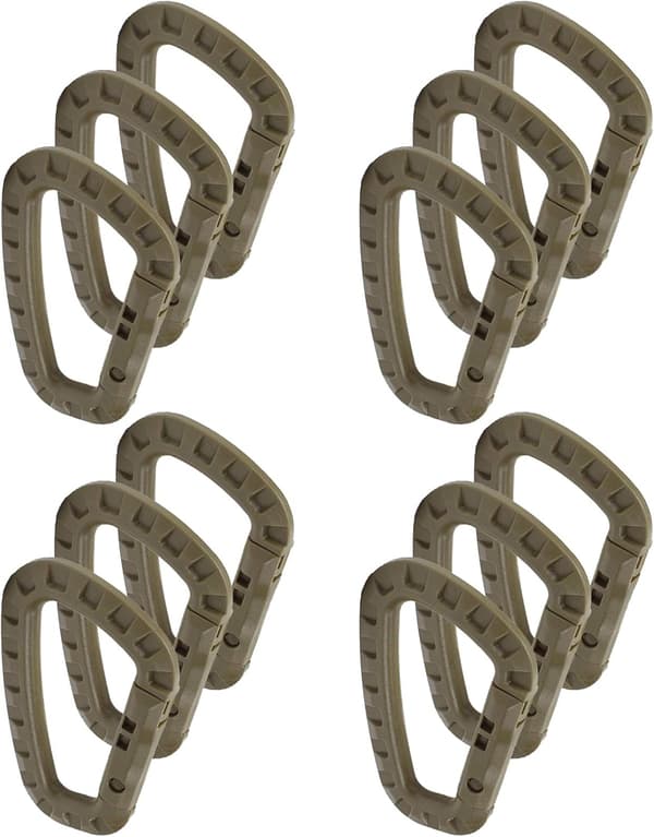 Tactical Carabiner Hooks in Carabiner Loop Shape