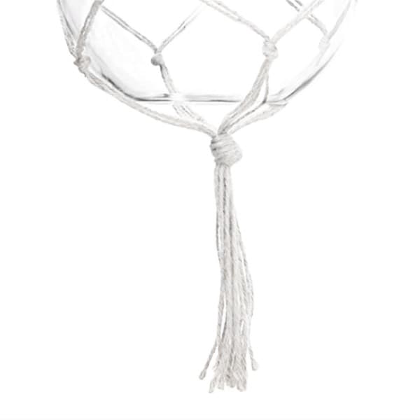 Makramé-oppheng - 120 cm Hvit