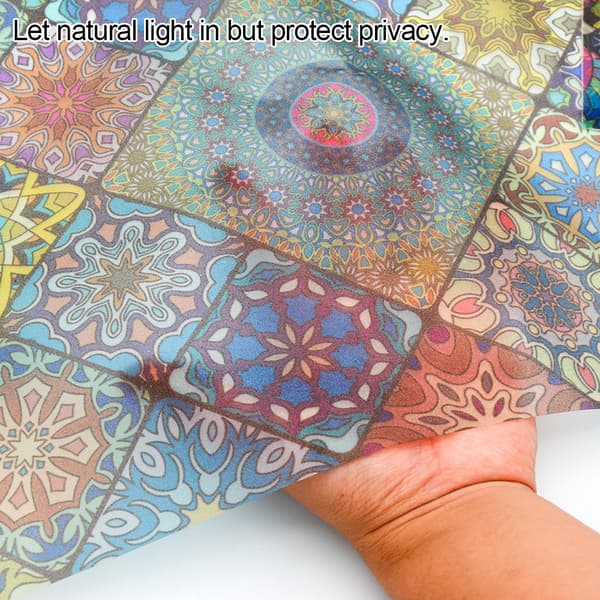 1PC Mandala Pattern Decorative Window Film, Decorative Window Film