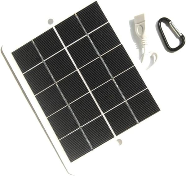 USB-lader for utendørs camping, hage og DIY-prosjekter 6W 5V monokrystallinsk solcellepanel for lys