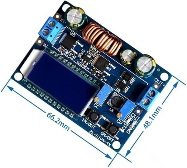 Buck-Boost Input, Output, Step-Up Justerbar Konverteringsmodul LCD Voltmeter Ammeter, 5.5-30V 0.5-30V 35W Strøm, Step-Down Spændingsregulator til Industriel