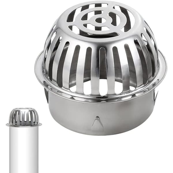 1 stk rustfritt stål takrennefilter i metall takrennebeskyttelse takrennedeksel