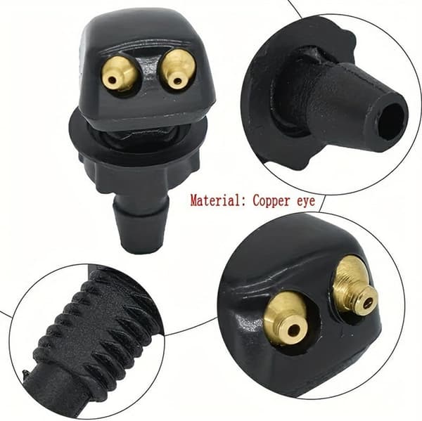 Pieces Car Front Windshield Washer Nozzles Jet Nozzles Sprayer Universal Front Windshield Wiper Spray