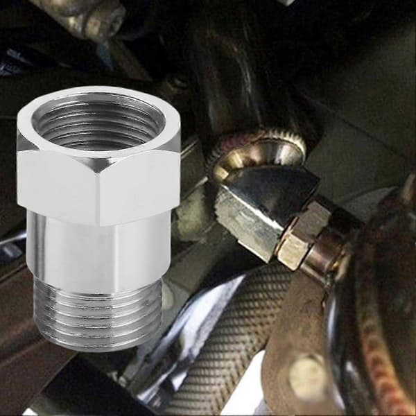 2 stk O2 Sensor Avstandsstykke Gjenget Universal M18 X 1.5 Bilmotor Lys Oksygensensor Forlengelsesadapter