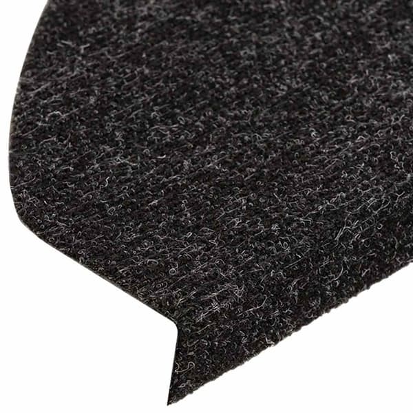 vidaXL Trappematte selvklebende 15 stk 56x17x3 cm svart Svart