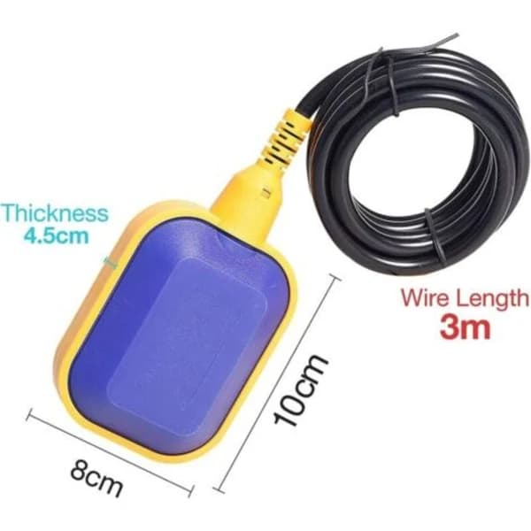【PP】Flyter vannivåbryter med 3 m kabel for tankpumpe