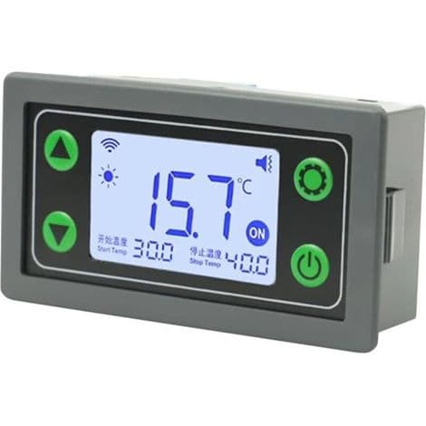 30A WiFi Remote Thermostat Temperature Controller with Cooling Heating APP Temperature Acquisition and Probe (No WiFi Included)