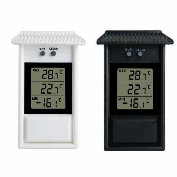 Veksthusplanteringstermometer svart