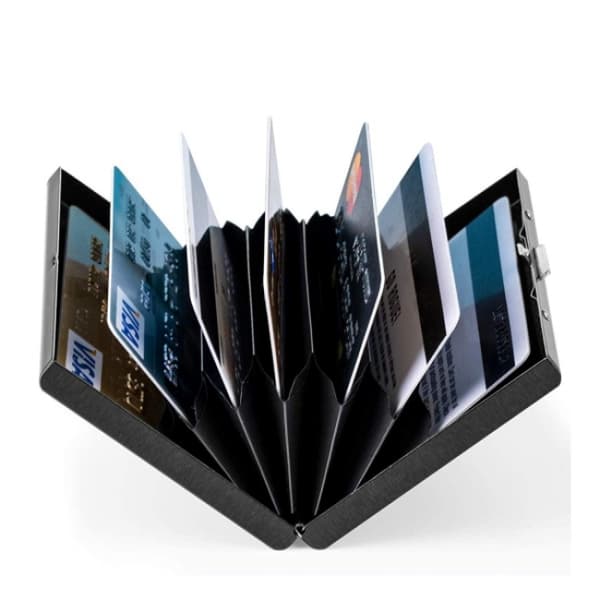 Card Holder with Compartments / RFID Protected Wallet - Card Holder