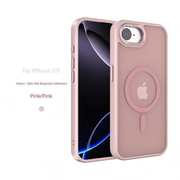 Rosa Magsafe Frostet Cover til iPhone 17e pink pink
